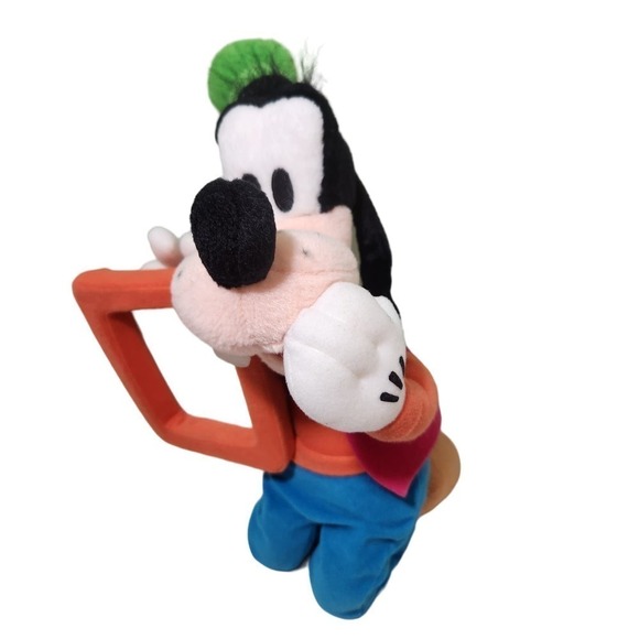 Disney Store Goofy Stuffed Animal Kneeling Goofy Plush Holding A Picture Frame - Picture 2 of 6